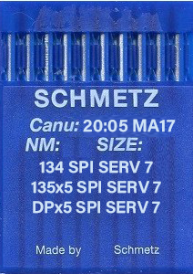 Schmetz 134 SPI SERV 7 Size 100 Pack of 10 Needles