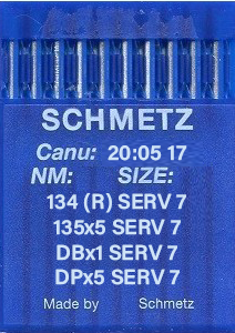 Schmetz 134 SERV7 Size 110 Pack of 10 Needles