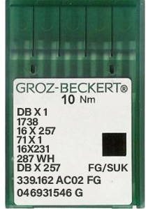 Groz Beckert 16x231 FG/SUK Size 60 Pack of 10 Needles