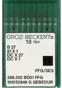 Groz Beckert B27 FFG/SES GEBEDUR Size 75 Pack of 10 Needles