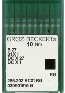 Groz Beckert B27 R Size 100 Pack of 10 Needles