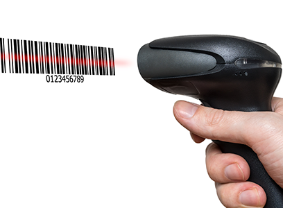 ZSK barcode scanning system for embroidery machine operation